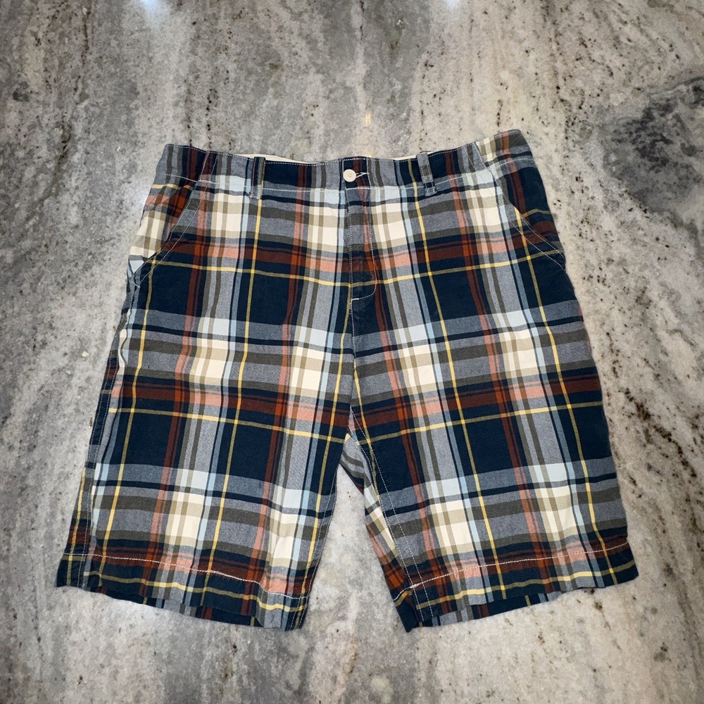 Old Navy Y2K 2010 Men's Plaid Shorts Chino Size 40 Waist Skater Preppy Golf